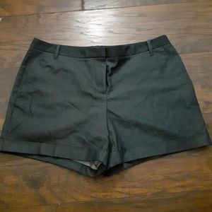 High-waisted business casual shorts